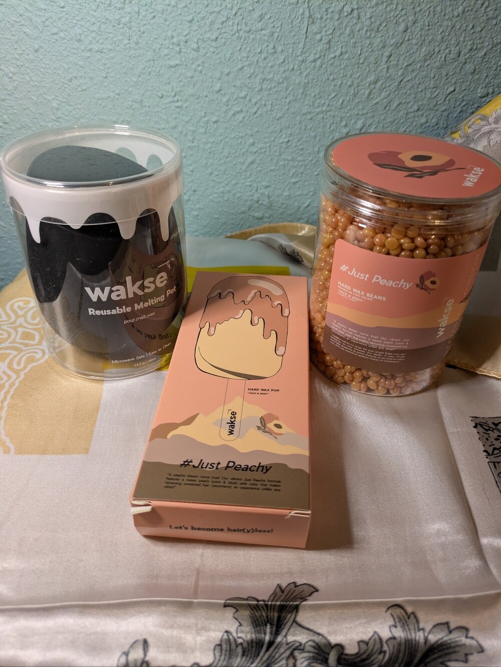 wakse "Just Peachy" Complete At-Home Waxing Bundle